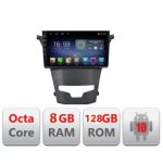 Navigatie SSANGYONG KORANDO 2014-2019 F-1159 Octa Core cu Android Radio Bluetooth Internet GPS WIFI DSP 8+128GB 4G CarStore Technology