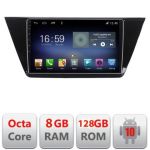 Navigatie VOLKSWAGEN TOURAN 2016- F-3144 Octa Core cu Android Radio Bluetooth Internet GPS WIFI DSP 8+128GB 4G CarStore Technology