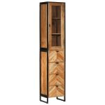 Dulap de baie, 40x27x190 cm, lemn masiv de acacia GartenMobel Dekor