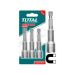 TOTAL - SET 3CHEI 10MM -1/4" HEX - 65MM PowerTool TopQuality