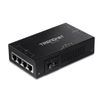 Injector Gigabit 4 x PoE+'putere 65W - TRENDnet TPE-147GI SafetyGuard Surveillance