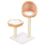 Ansamblu pentru pisici cu stâlp funie sisal, natural, salcie GartenMobel Dekor