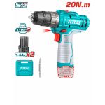 TOTAL - MASINA DE GAURIT CU ACUMULATOR 12V/LED LI-ION (2 ACUMULATORI 1.5Ah) PowerTool TopQuality
