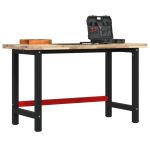 Banc de lucru 140x60x83 cm lemn masiv de acacia, dreptunghiular GartenMobel Dekor