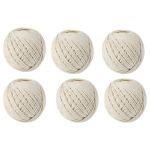 Set 6 ghem sfoara bumbac Micul Fermier, 100gr, culoare alb FarmGarden AgroTrade