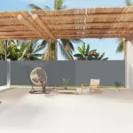 Copertină laterală retractabilă, antracit, 180x1200 cm GartenMobel Dekor