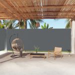 Copertină laterală retractabilă, antracit, 220x1000 cm GartenMobel Dekor