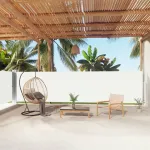 Copertină laterală retractabilă, crem, 160x1000 cm GartenMobel Dekor