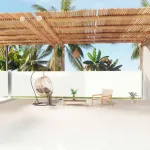 Copertină laterală retractabilă, crem, 160x1200 cm GartenMobel Dekor