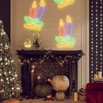 Figurine lumânări de Crăciun cu 144 LED-uri, 2 buc., 70x42 cm GartenMobel Dekor