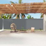 Copertină laterală retractabilă, antracit, 220x1200 cm GartenMobel Dekor