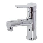Baterie Lavoar cu Dus Extractabil, Alama Sanitara, Crom, Y/108 ModernLight Concept
