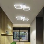 Lustra LED ERIKA 11W, 2 Patrate, lumina Neutra, Alb ModernLight Concept
