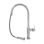 Baterie Bucatarie cu Dus Extractibil Alama Sanitara Argintiu CF/1035/C1 ModernLight Concept