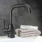 Baterie Lavoar cu Pipa Rotativa, Negru, Inox SUS304, LY008C ModernLight Concept