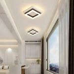 Lustra LED MODERNA 29W, Lungime 20 cm, Patrata, lumina Rece/Calda/Neutra, Negru ModernLight Concept