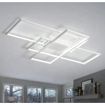 Lustra LED cu telecomanda LANDYN 71W, lumina Rece/Calda/Neutra, Dimabila, Alb ModernLight Concept