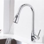 Baterie Bucatarie cu Dus Extractibil, Pipa cu Touch pentru Pornire/Oprire, Inox SUS304, Crom, CF/TOUCH/1 ModernLight Concept