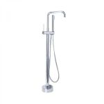 Baterie de Podea cu Para si Furtun, Alama Sanitara, Crom, CF2039 ModernLight Concept