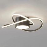 Lustra LED MIMA 30W, lumina Rece/Calda/Neutra, Negru ModernLight Concept