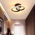 Lustra LED VERTEX CIRCULA 24W, 2 Cercuri, lumina Rece/Calda/Neutra, Negru ModernLight Concept