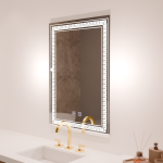 Oglinda LED Rentagulara, 60x80cm, Touch Vivido , Sistem Dezaburire,Dimabila ModernLight Concept