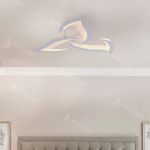 Lustra LED cu telecomanda LOTUS 34W, 3 Petale, lumina Rece/Calda/Neutra, Dimabila, Alb ModernLight Concept