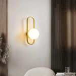 Aplica Amena 1x E14 Alb Auriu ModernLight Concept