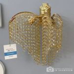 Aplica Cristal Sapphire 2x E27 Auriu Lucios Lucios, Siraguri de cristale ModernLight Concept