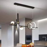 Lustra LED suspendata cu telecomanda DAMARA 46W, lumina Rece/Calda/Neutra, Dimabila, Negru, Inaltime Reglabila ModernLight Concept
