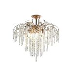 Candelabru Cristal EGO 9x E27, Diametru 60cm, Auriu Lucios ModernLight Concept