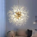 Candelabru Cristal Schonbrunn, 12x G9, Diametru 60cm, Auriu Lucios, Inaltime Reglabila ModernLight Concept