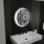 Oglinda LED Rotunda, 60cm, Orbis Touch, Sistem Dezaburire,Dimabila ModernLight Concept