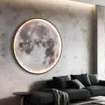 Aplica LED Decorativa Luna 45W Diametru 80CM 3000/4000/6000K ModernLight Concept
