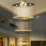 Candelabru Cristal LED 80W Saturnino Auriu 50cm ModernLight Concept