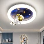 Lustra LED ASTRONAUT 51W, lumina Rece/Calda/Neutra, Alb Albastru ModernLight Concept