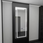 Oglinda LED Rectangulara, 60x150cm, Alessia Senzor Radar Marcello, Sistem Dezaburire, Ceas & Termometru, Dimabila, Dressing Couture ModernLight Concept