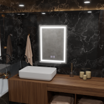 Oglinda LED Rectangulara, 60x80cm, Edge LUMINOUS Touch, Sistem Dezaburire, Dimabila ModernLight Concept