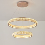 Candelabru Cristal, Kensington Magno, 62W, Auriu, 2 elemente, Inaltime reglabila, Lumina Calda/Rece/Neutra ModernLight Concept