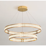 Candelabru Cristal, LINDERHOF Magno, 113W, Diametru 60cm, Lumina Rece/Calda/Neutra, Auriu, Inaltime Reglabila ModernLight Concept