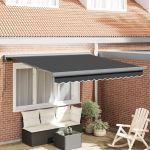 Cortina Retractabilă Antracit 300 x 250 cm GartenMobel Dekor