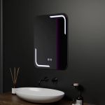 Oglinda LED Rectangulara, 50x70cm, Touch Ulrich, Sistem Dezaburire, Dimabila ModernLight Concept
