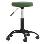 Taburet de masaj, verde închis, catifea GartenMobel Dekor
