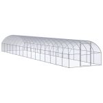 Coteț de găini pentru exterior, 3x16x2 m, oțel zincat GartenMobel Dekor