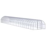 Coteț de găini pentru exterior, 3x20x2 m, oțel zincat GartenMobel Dekor