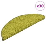 Covorașe pentru scări, 30 buc., 56x17x3 cm, semirotunde, verzi GartenMobel Dekor