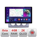 Navigatie dedicata Ford Focus 2 Manual N-140-manual Edonav ecran 13" 2K 4+32 Android Waze USB Navigatie 4G 360 Toslink Youtube CarStore Technology