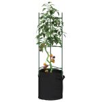 Suport pentru roșii cu saci de plante 8 buc., 116 cm oțel și PP GartenMobel Dekor
