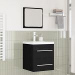 Set de mobilier pentru baie Pe perete 2 pcs stejar artizanal GartenMobel Dekor