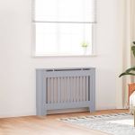 Capac pentru radiator 2 pcs Gri 112 x 19 x 81.5 cm GartenMobel Dekor